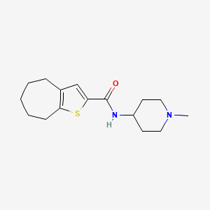 N-(1-METHYLPIPERIDIN-4-YL)-4H5H6H7H8H-CYCLOHEPTA[B]THIOPHENE-2-CARBOXAMIDE