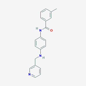 molecular formula C20H19N3O B499585 3-methyl-N-{4-[(3-pyridinylmethyl)amino]phenyl}benzamide 