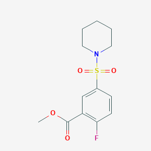 Methyl 2-fluoro-5-piperidin-1-ylsulfonylbenzoate