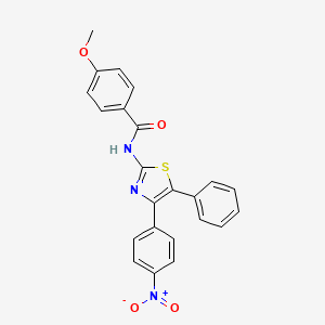 4-methoxy-N-[4-(4-nitrophenyl)-5-phenyl-1,3-thiazol-2-yl]benzamide