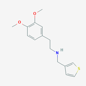 molecular formula C15H19NO2S B499589 [2-(3,4-Dimethoxyphenyl)ethyl](thiophen-3-ylmethyl)amine CAS No. 289488-52-4