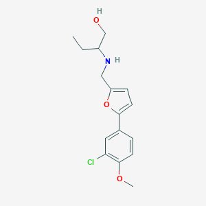 2-({[5-(3-Chloro-4-methoxyphenyl)furan-2-yl]methyl}amino)butan-1-ol
