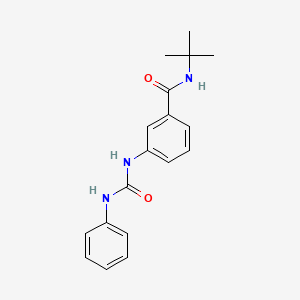 molecular formula C18H21N3O2 B4995921 3-[(anilinocarbonyl)amino]-N-(tert-butyl)benzamide 