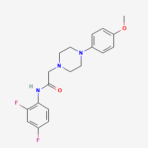 N-(2,4-difluorophenyl)-2-[4-(4-methoxyphenyl)piperazin-1-yl]acetamide