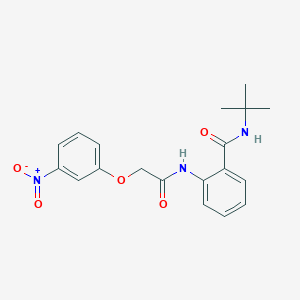 N-tert-butyl-2-{[(3-nitrophenoxy)acetyl]amino}benzamide