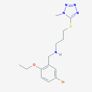 N-(5-bromo-2-ethoxybenzyl)-3-[(1-methyl-1H-tetrazol-5-yl)sulfanyl]propan-1-amine