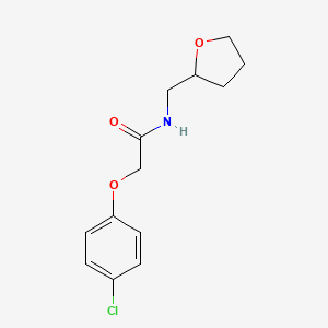 2-(4-chlorophenoxy)-N-(tetrahydro-2-furanylmethyl)acetamide