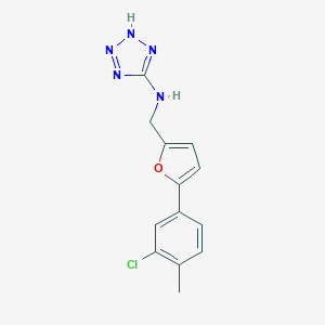 N-[[5-(3-chloro-4-methylphenyl)furan-2-yl]methyl]-2H-tetrazol-5-amine