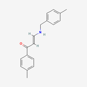 (2E)-3-[(4-methylbenzyl)amino]-1-(4-methylphenyl)prop-2-en-1-one