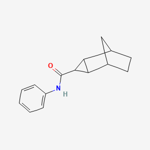 molecular formula C15H17NO B4996017 N-phenyltricyclo[3.2.1.0~2,4~]octane-3-carboxamide 