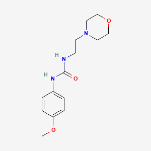 molecular formula C14H21N3O3 B4996040 1-(4-Methoxyphenyl)-3-(2-morpholin-4-ylethyl)urea 