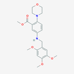 Methyl 2-(4-morpholinyl)-5-[(2,4,5-trimethoxybenzyl)amino]benzoate