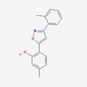 5-Methyl-2-[3-(2-methylphenyl)-1,2-oxazol-5-yl]phenol