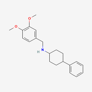 molecular formula C21H27NO2 B4996131 (3,4-dimethoxybenzyl)(4-phenylcyclohexyl)amine 