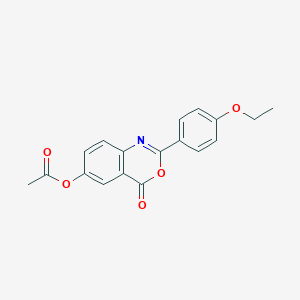 2-(4-ethoxyphenyl)-4-oxo-4H-3,1-benzoxazin-6-yl acetate