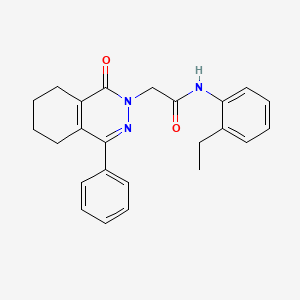 molecular formula C24H25N3O2 B4996144 N-(2-ethylphenyl)-2-(1-oxo-4-phenyl-5,6,7,8-tetrahydrophthalazin-2(1H)-yl)acetamide 