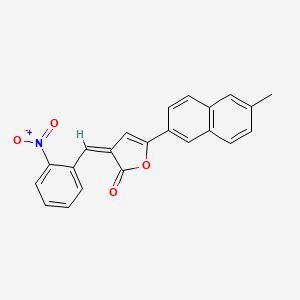 molecular formula C22H15NO4 B4996161 (3Z)-5-(6-methylnaphthalen-2-yl)-3-[(2-nitrophenyl)methylidene]furan-2-one 