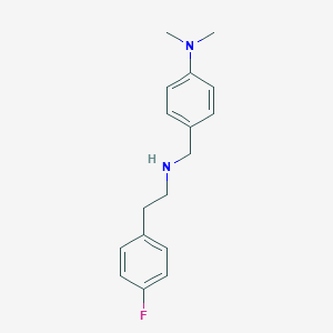 molecular formula C17H21FN2 B499619 4-({[2-(4-fluorophenyl)ethyl]amino}methyl)-N,N-dimethylaniline 