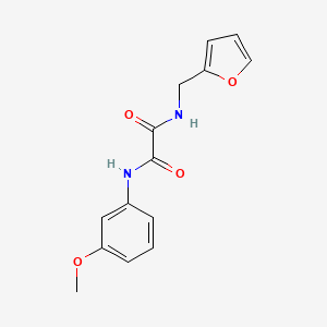 molecular formula C14H14N2O4 B4996204 N-(2-furylmethyl)-N'-(3-methoxyphenyl)ethanediamide 