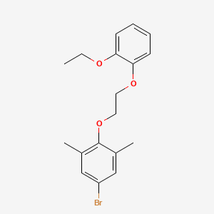 5-bromo-2-[2-(2-ethoxyphenoxy)ethoxy]-1,3-dimethylbenzene