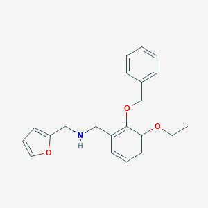 1-[2-(benzyloxy)-3-ethoxyphenyl]-N-(furan-2-ylmethyl)methanamine