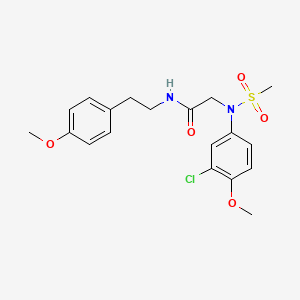 N~2~-(3-chloro-4-methoxyphenyl)-N~1~-[2-(4-methoxyphenyl)ethyl]-N~2~-(methylsulfonyl)glycinamide