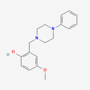 4-methoxy-2-[(4-phenyl-1-piperazinyl)methyl]phenol