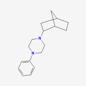 molecular formula C17H24N2 B4996263 1-bicyclo[2.2.1]hept-2-yl-4-phenylpiperazine 