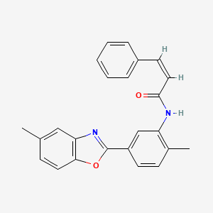 molecular formula C24H20N2O2 B4996279 (Z)-N-[2-methyl-5-(5-methyl-1,3-benzoxazol-2-yl)phenyl]-3-phenylprop-2-enamide 