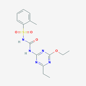 N-{[(4-ethoxy-6-ethyl-1,3,5-triazin-2-yl)amino]carbonyl}-2-methylbenzenesulfonamide