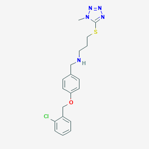 N-{4-[(2-chlorobenzyl)oxy]benzyl}-N-{3-[(1-methyl-1H-tetrazol-5-yl)thio]propyl}amine