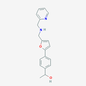 1-[4-(5-{[(Pyridin-2-ylmethyl)amino]methyl}furan-2-yl)phenyl]ethanol