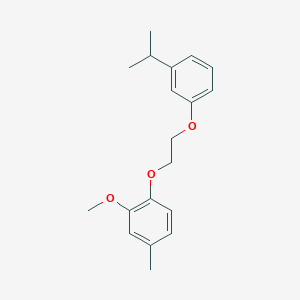 molecular formula C19H24O3 B4996333 2-Methoxy-4-methyl-1-[2-(3-propan-2-ylphenoxy)ethoxy]benzene 