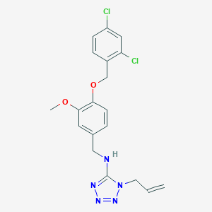 molecular formula C19H19Cl2N5O2 B499635 N-(1-allyl-1H-tetraazol-5-yl)-N-{4-[(2,4-dichlorobenzyl)oxy]-3-methoxybenzyl}amine 