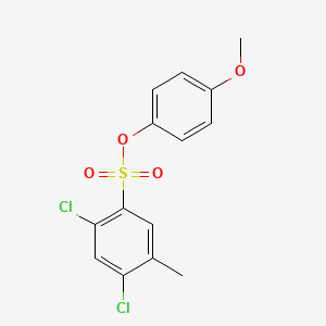 molecular formula C14H12Cl2O4S B4996351 4-methoxyphenyl 2,4-dichloro-5-methylbenzenesulfonate 