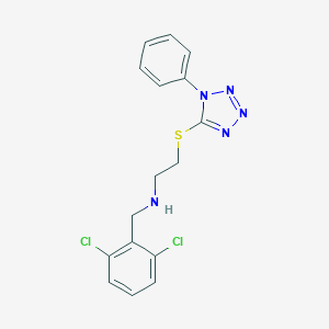 N-(2,6-dichlorobenzyl)-2-[(1-phenyl-1H-tetrazol-5-yl)sulfanyl]ethanamine