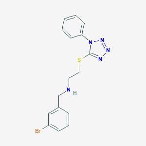 N-(3-bromobenzyl)-2-[(1-phenyl-1H-tetrazol-5-yl)sulfanyl]ethanamine