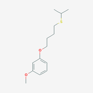 molecular formula C14H22O2S B4996386 1-Methoxy-3-(4-propan-2-ylsulfanylbutoxy)benzene 