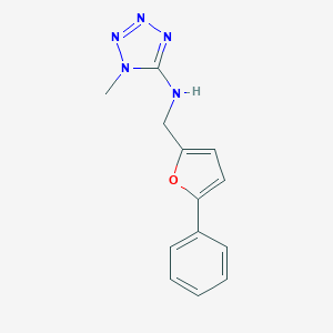 molecular formula C13H13N5O B499645 1-methyl-N-[(5-phenylfuran-2-yl)methyl]-1H-tetrazol-5-amine CAS No. 889949-42-2