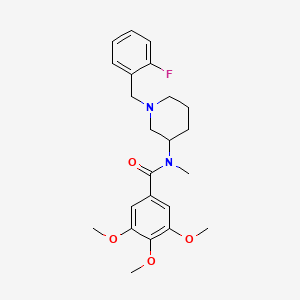 N-[1-(2-fluorobenzyl)-3-piperidinyl]-3,4,5-trimethoxy-N-methylbenzamide