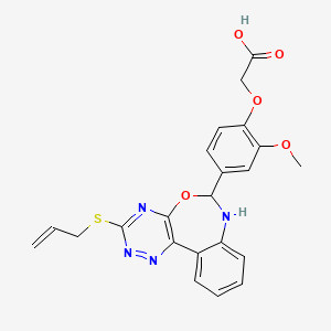 2-{4-[3-(Allylsulfanyl)-6,7-dihydro[1,2,4]triazino[5,6-D][3,1]benzoxazepin-6-YL]-2-methoxyphenoxy}acetic acid