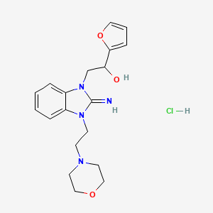 1-(2-furyl)-2-{2-imino-3-[2-(4-morpholinyl)ethyl]-2,3-dihydro-1H-benzimidazol-1-yl}ethanol hydrochloride