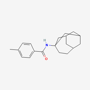 molecular formula C19H25NO B4996530 4-methyl-N-(3-tricyclo[4.3.1.13,8]undecanyl)benzamide 