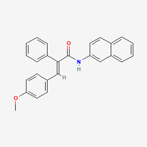 3-(4-methoxyphenyl)-N-2-naphthyl-2-phenylacrylamide