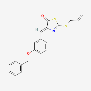 molecular formula C20H17NO2S2 B4996594 2-(allylthio)-4-[3-(benzyloxy)benzylidene]-1,3-thiazol-5(4H)-one 