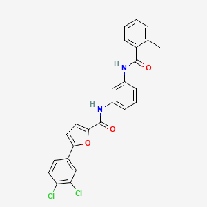 molecular formula C25H18Cl2N2O3 B4996627 5-(3,4-dichlorophenyl)-N-[3-[(2-methylbenzoyl)amino]phenyl]furan-2-carboxamide 