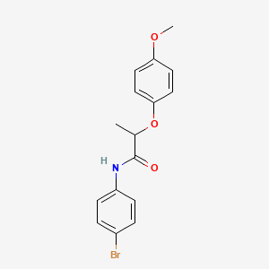 molecular formula C16H16BrNO3 B4996660 N-(4-bromophenyl)-2-(4-methoxyphenoxy)propanamide 