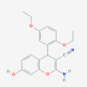 2-amino-4-(2,5-diethoxyphenyl)-7-hydroxy-4H-chromene-3-carbonitrile