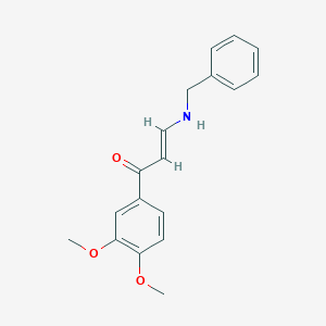 molecular formula C18H19NO3 B4996698 (E)-3-(benzylamino)-1-(3,4-dimethoxyphenyl)prop-2-en-1-one 