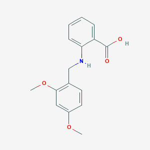 molecular formula C16H17NO4 B499670 2-[(2,4-dimethoxyphenyl)methylamino]benzoic Acid CAS No. 881445-42-7
